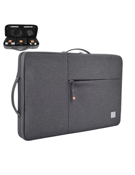Funda para Portátil de Doble Capas de 15,6" Gris