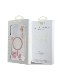 Funda GUESS iPhone 16 Pro Max Magsafe con Flores