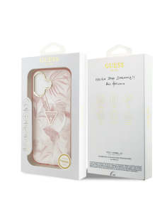 Funda GUESS iPhone 17 PC+TPU MagSafe con Estampado Selvático Rosa
