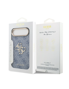 GUESS Case for iPhone 17 Air PU Finish and 4G Logo (Blue)