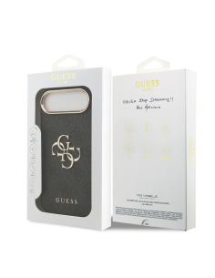 GUESS Case for iPhone 17 Air PU Finish and 4G Logo (Black)