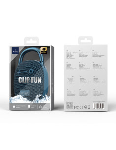 Altavoz Bluetooth con mosquetón CLIP FUN (Azul)