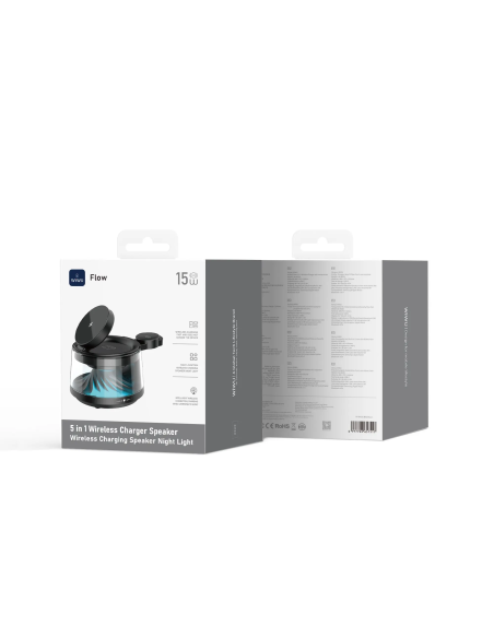 Altavoz con Cargador Inalámbrico 5 en 1 con Luz