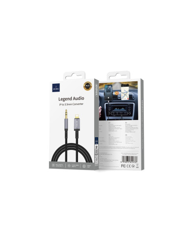 Cable de audio Jack 3,5 mm a Lightning Legend (1,5 m)