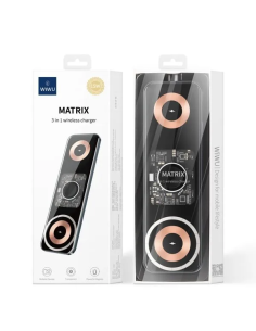 MATRIX Cargador Inalámbrico 3 en 1 de 15 W