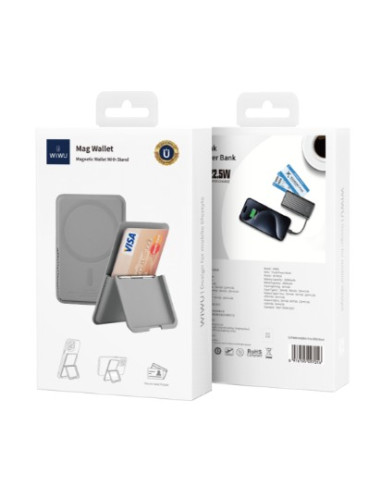 Gray Magnetic Wallet