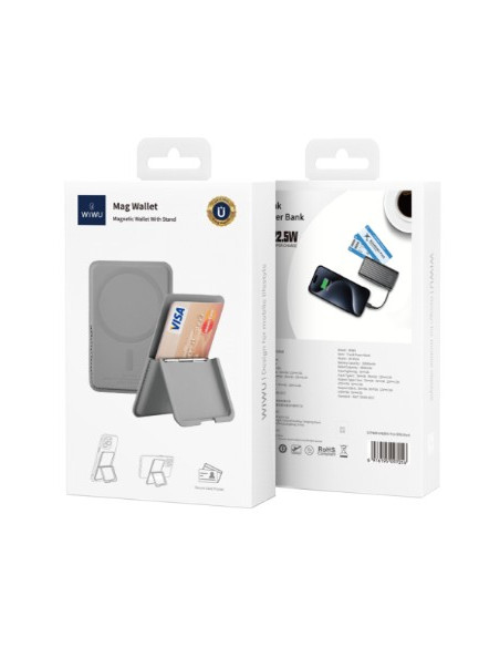 Gray Magnetic Wallet