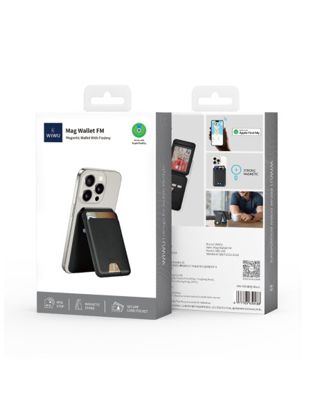 FM Black Magnetic Wallet