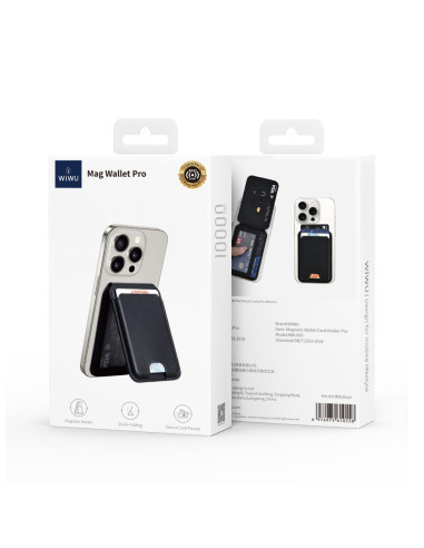 Pro Black Magnetic Wallet