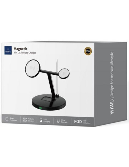 Magnetic Cargador Inalámbrico Magnético 4 en 1
