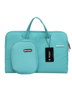 Maletín con neceser Campus Slim de 13.3" para portátil de color turquesa