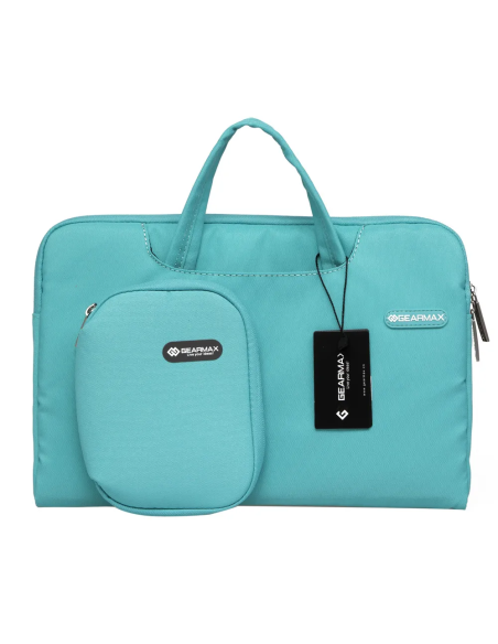 Maletín con neceser Campus Slim de 13.3" para portátil de color turquesa