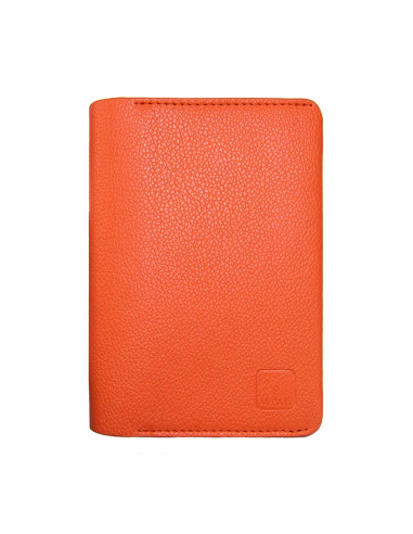 Portapasaporte con tarjetero Master (Naranja)