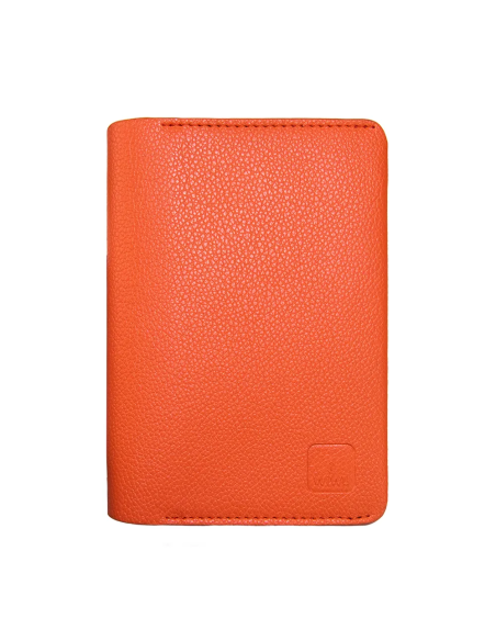 Portapasaporte con tarjetero Master (Naranja)