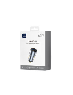 60W Nano Pro A+2C Fast Car Charger Grey