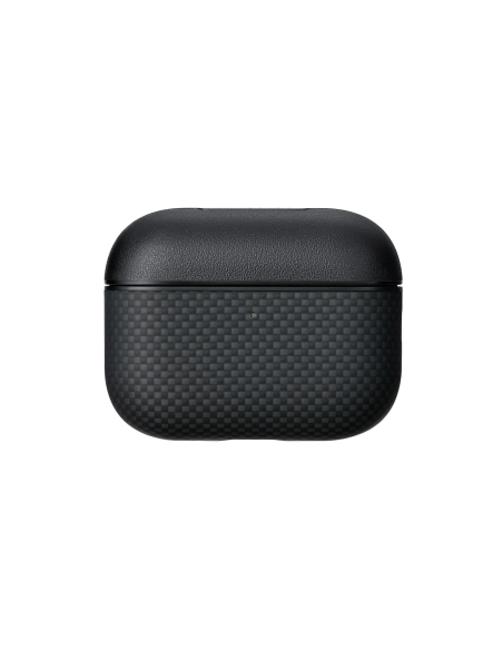 Aramid Fiber Magnetic Case for AirPods Pro3（Black/Gray）