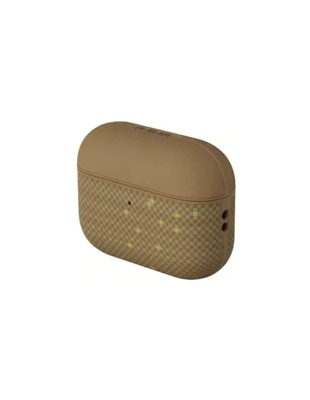 PITAKA – Funda Magnética Fibra Aramida AirPods Pro3 Brillo Dorado