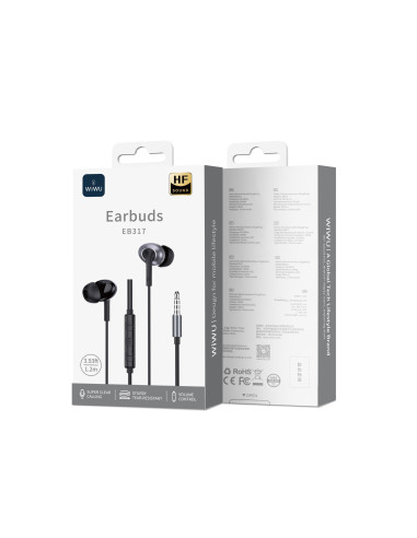 3.5mm Stereo Wired Headphones Black