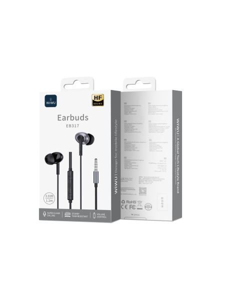 3.5mm Stereo Wired Headphones Black