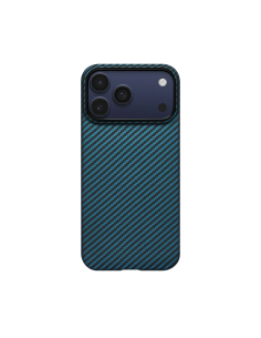 PITAKA – Funda UltraSlim iPhone 17 Pro Max Negro/Azul Fibra Aramida