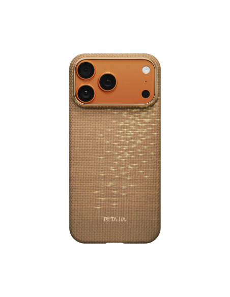 PITAKA – Glints of Gold Ultra-Slim Case for iPhone 17 Pro (Golden Glint)