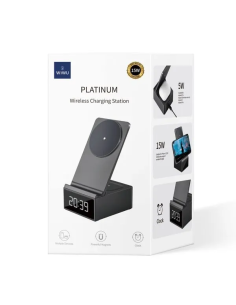 PLATINUM Cargador Despertador de 15 W