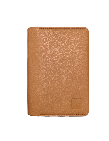 Portapasaporte Ambassador de color camel