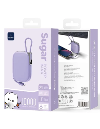Powerbank 10000mAH 22.5W Morado
