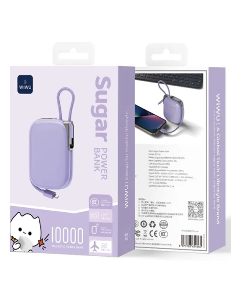 Powerbank 10000 mAh 22.5W Morado
