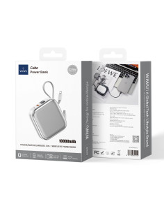 Powerbank Titanio de 10000 mAh 22.5W Blanco