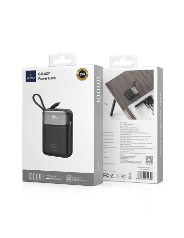 Powerbank de 10000mAh y 35W Negro