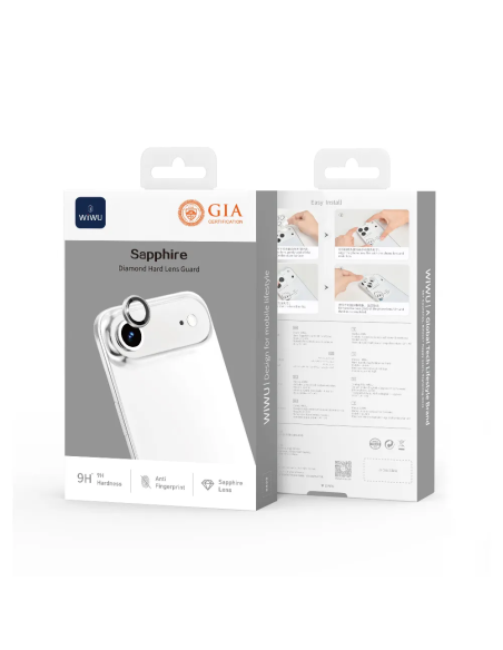 Protector de Lente de Zafiro PVD Bicolor para iPhone 17 Air(Negro) (1lente/paquete)