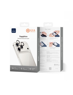 Sapphire Bi-Tone Lens Protector for iPhone 17 Pro Max / iPhone Pro Silver (3 Lenses/Pack)