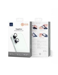 Protector de Lente de Zafiro PVD Bicolor para iPhone 17/16(Azul Claro) (2lentes/paquete)