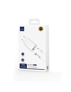 QUICK Cargador de 20W+18W (PD+QC),  C+A