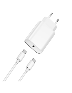QUICK – Cargador Rápido PD 20W (C) y cable 60W (C-C)
