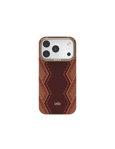 RAPTIC Fibra de Aramida Skin-Bionic Funda Magsafe para iPhone 16 Pro - Snake