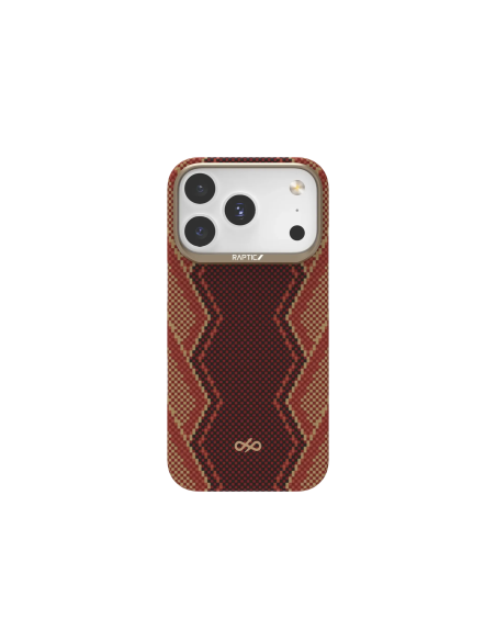 RAPTIC Fibra de Aramida Skin-Bionic Funda Magsafe para iPhone 17 Pro Max - Snake