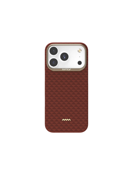 RAPTIC Fibra de Aramida Skin-Origin Funda Magsafe para iPhone 16 Pro - Oriental