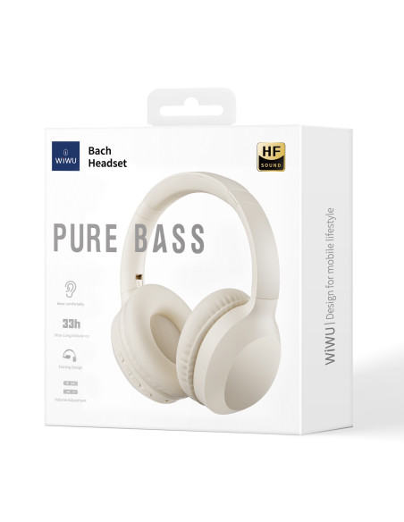 Cascos Inalámbricos Bach TD-01, Blanco