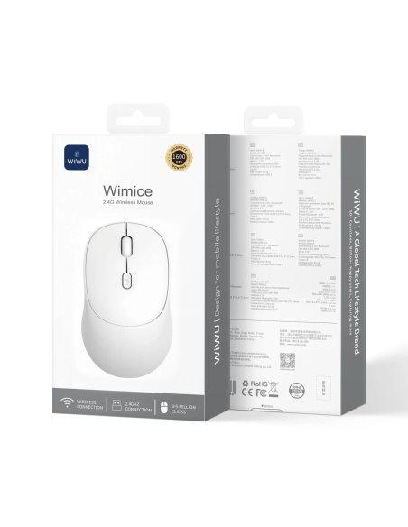 Ratón Inalámbrico 2.4G Blanco