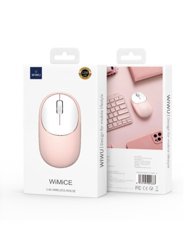Pink WiMiCe 2.4G Wireless Mouse