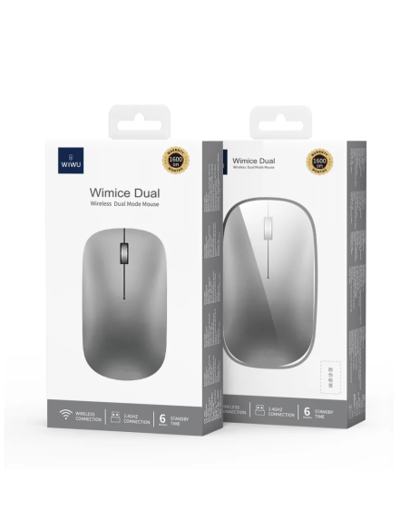 WiMiCe Dual Mode Wireless Mouse WM110 Silver