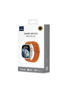 Smart Watch SW01 Ultra Lite Silver + Orange