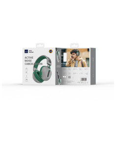 Green+Gray Solar Wireless Headphones