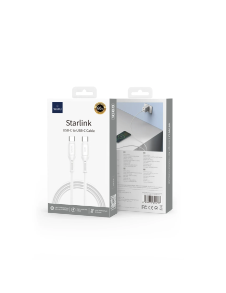 Cable USB-C a USB-C 60 W Starlink (1 m)