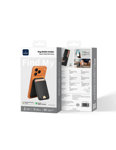 Mag Funda Cartera con Findmy Negro
