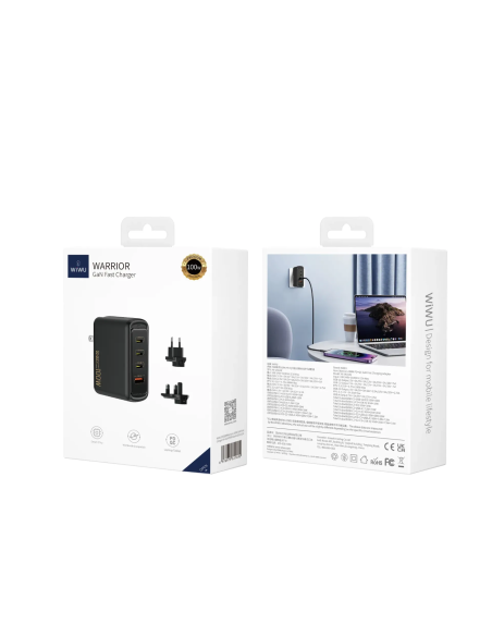 Warriors – Cargador Rápido GaN 100W PD&QC (A+3C)