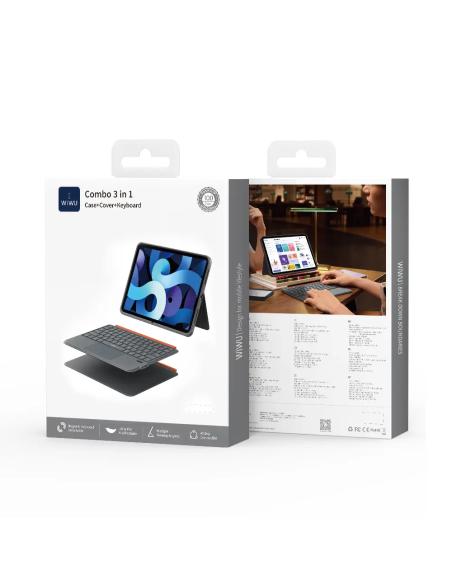 iPad Air 13 2024/2025 Keyboard Combo 3 in 1 (Arabic + English) Gray