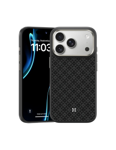 Benks ArmorPro ArmorGrid Funda Kevlar® iPhone 17 Pro Max Negro Obsidiana